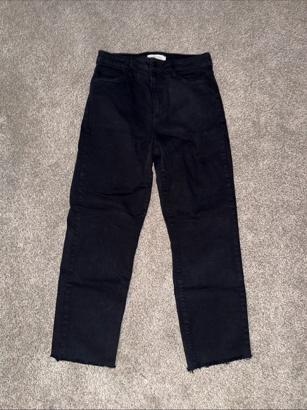 Carly Jean Los Angeles Black Straight-Leg Jeans